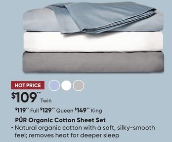 Dormez Vous Pür organic cotton sheet set offer