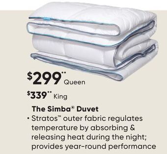 Dormez Vous The simba duvet offer