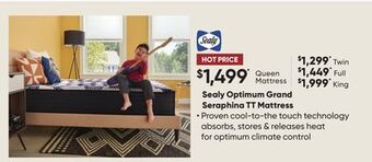 Dormez Vous Sealy optimum grand seraphina tt mattress offer