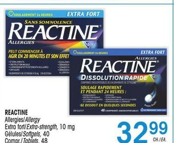 Uniprix Reactine allergies/allergy, extra fort/extra-strength, gélules/softgels offer