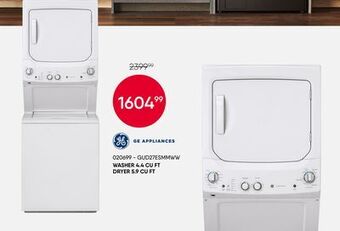 Meubles RD Ge appliances washer 4.4 cu ft dryer 5.9 cu ft offer