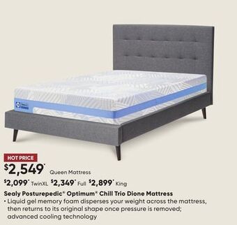 Dormez Vous Sealy posturepedic optimum chill trio dione mattress offer