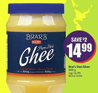 FreshCo Brar's Desi Ghee 800 g offer