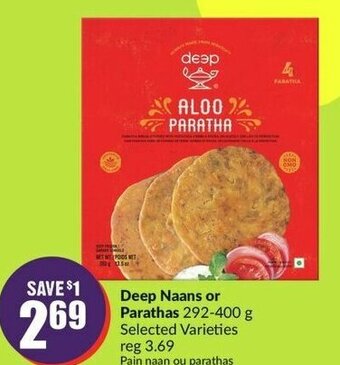 FreshCo Deep Naans or Parathas 292-400 g offer