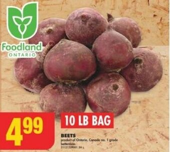 No Frills BEETS 10LB BAG offer
