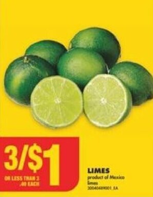 No Frills LIMES offer