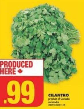 No Frills CILANTRO offer