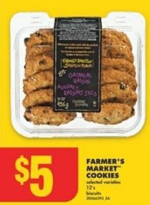No Frills FARMER'S MARKET COOKIES 12's offer