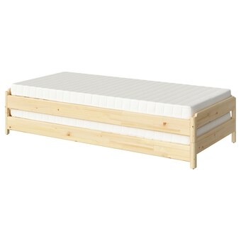 IKEA Utåker stackable bed with 2 mattresses, pine/meistervik, twin offer