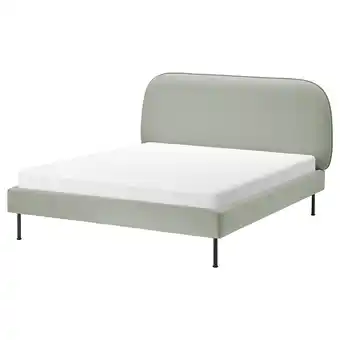 IKEA Vadheim upholstered bed frame, gunnared light green, full offer