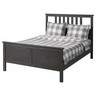 IKEA Hemnes bed frame, dark gray stained/luröy, full/double offer