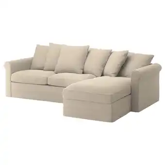 IKEA Härlanda sofabed, with chaise/sporda natural offer
