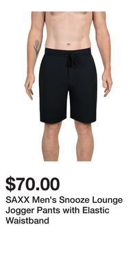 Mark's Saxx men's snooze lounge jogger pants with elastic waistband offer