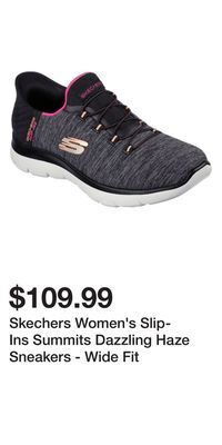 Mark's Skechers women's slip-ins summits dazzling haze sneakers - wide fit offer