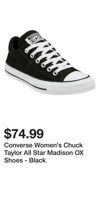 Mark's Converse women's chuck taylor all star madison ox shoes - black offer