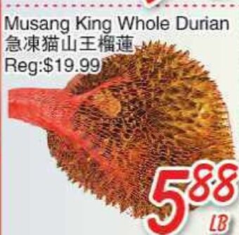 Foody Mart Musang king whole durian offer