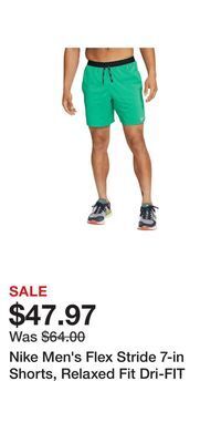Sport Chek Nike men's flex stride 7-in shorts, relaxed fit dri-fit offer
