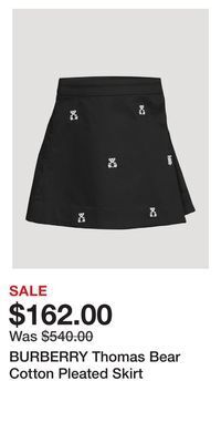 Holt Renfrew Burberry thomas bear cotton pleated skirt offer
