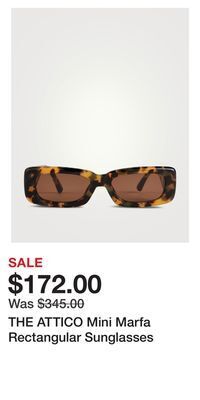 Holt Renfrew The attico mini marfa rectangular sunglasses offer