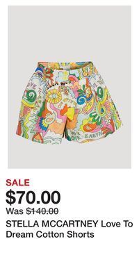Holt Renfrew Stella mccartney love to dream cotton shorts offer