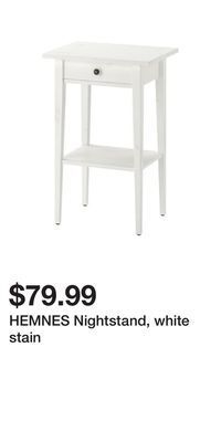 IKEA Hemnes nightstand, white stain offer