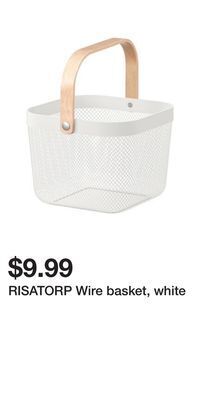 IKEA Risatorp wire basket, white offer