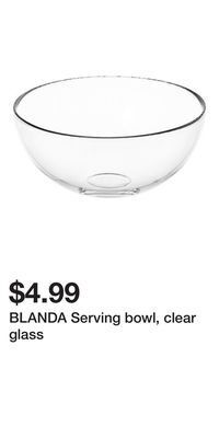 IKEA Blanda serving bowl, clear glass offer