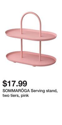 IKEA Sommaröga serving stand, two tiers, pink offer