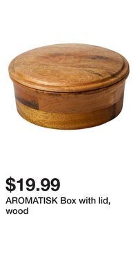 IKEA Aromatisk box with lid, wood offer