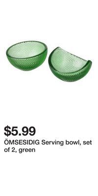 IKEA Ömsesidig serving bowl, set of 2, green offer