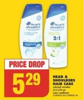 No Frills HEAD & SHOULDERS HAIR CARE offer