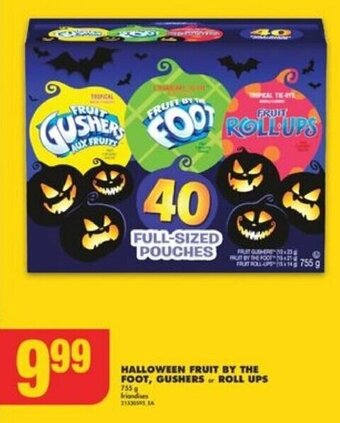 No Frills HALLOWEEN FRUIT BY THE FOOT, GUSHERS or ROLL UPS offer