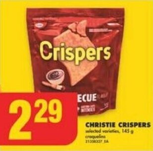 No Frills CHRISTIE CRISPERS offer