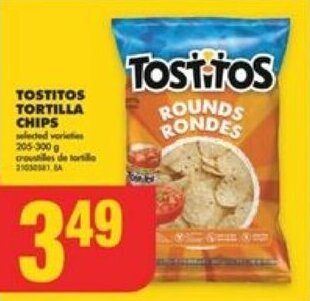 No Frills TOSTITOS TORTILLA CHIPS offer