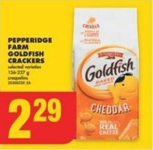 No Frills PEPPERIDGE FARM GOLDFISH CRACKERS offer
