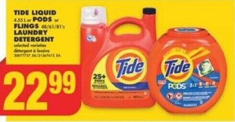 No Frills TIDE LIQUID or PODS or FLINGS LAUNDRY DETERGENT offer