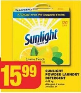 No Frills SUNLIGHT POWDER LAUNDRY DETERGENT offer