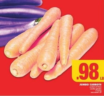 No Frills JUMBO CARROTS offer