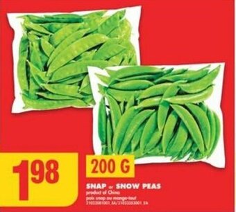 No Frills SNAP or SNOW PEAS offer