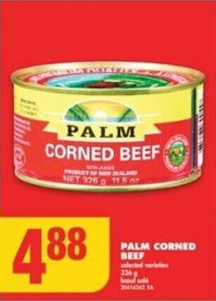 No Frills PALM CORNED BEEF offer
