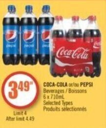 Shoppers Drug Mart COCA-COLA or PEPSI offer