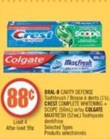 Shoppers Drug Mart ORAL-B or CREST offer