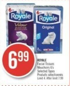 Shoppers Drug Mart ROYALE Facial Tissues offer