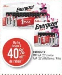 Shoppers Drug Mart ENERGIZER offer