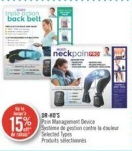 Shoppers Drug Mart DR-HO'S Pain Management Device offer
