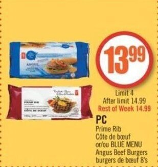 Shoppers Drug Mart PC Prime Rib offer
