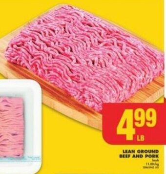 No Frills LEAN GROUND BEEF AND PORK offer