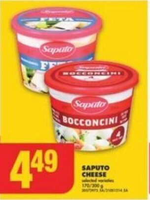 No Frills SAPUTO CHEESE offer