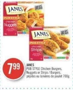 Shoppers Drug Mart JANES PUB STYLE Chicken Burgers offer
