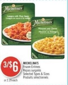 Shoppers Drug Mart MICHELINA'S Frozen Entrees offer